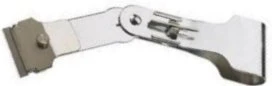Standard 3-Way Safety Razor Blade Holder Scraper - 8" Metal Handle, Retractable Blade - 1 or 12 Pack - Image 5