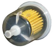 Clear 3/8" Universal Plastic In-line Fuel Filter - G15 - 1 to 25 Pack - Image 3