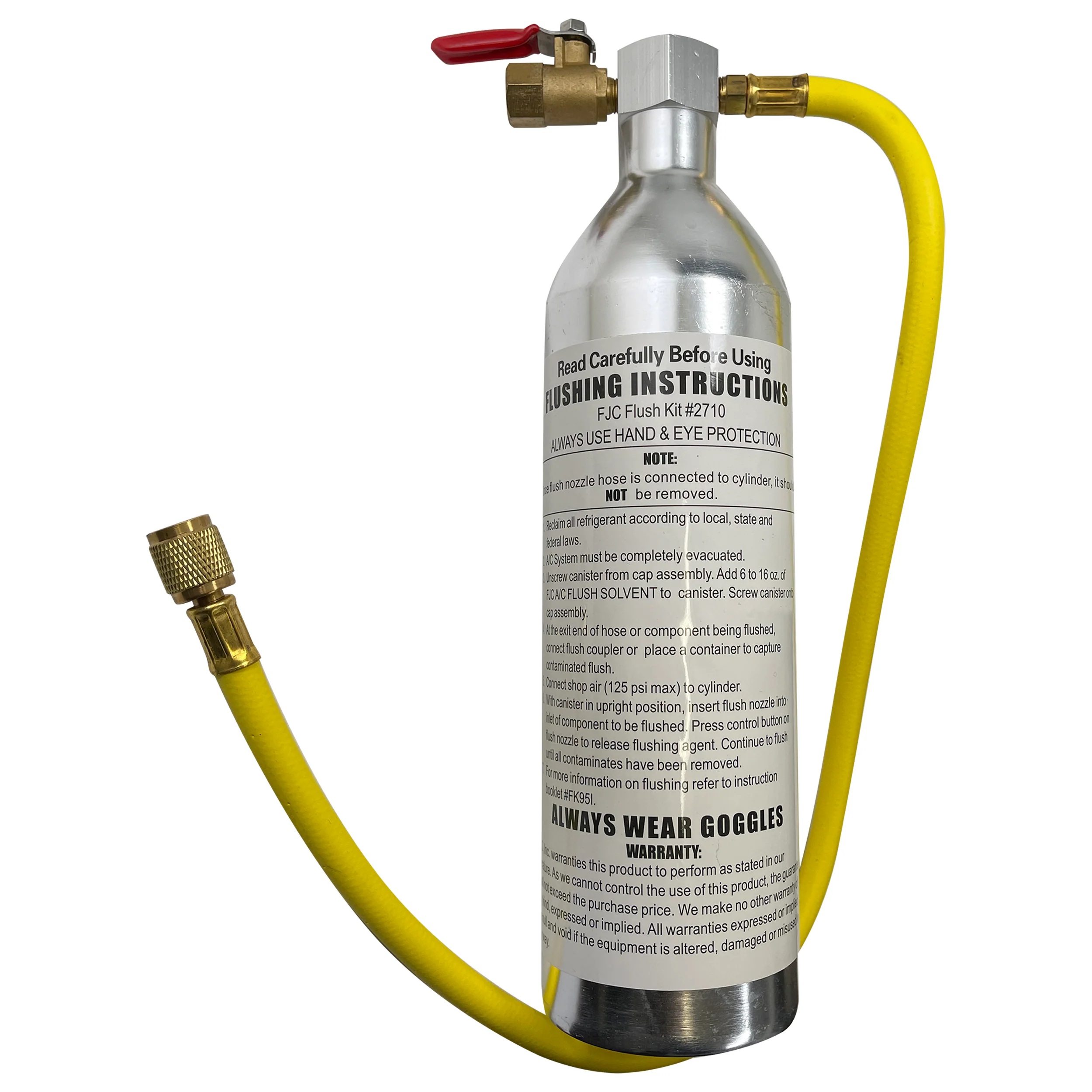 FJC Flush Gun with Flow Control Valve & Turbulent Flow Spray Head Air Compressor Adapter Kit - Image 4