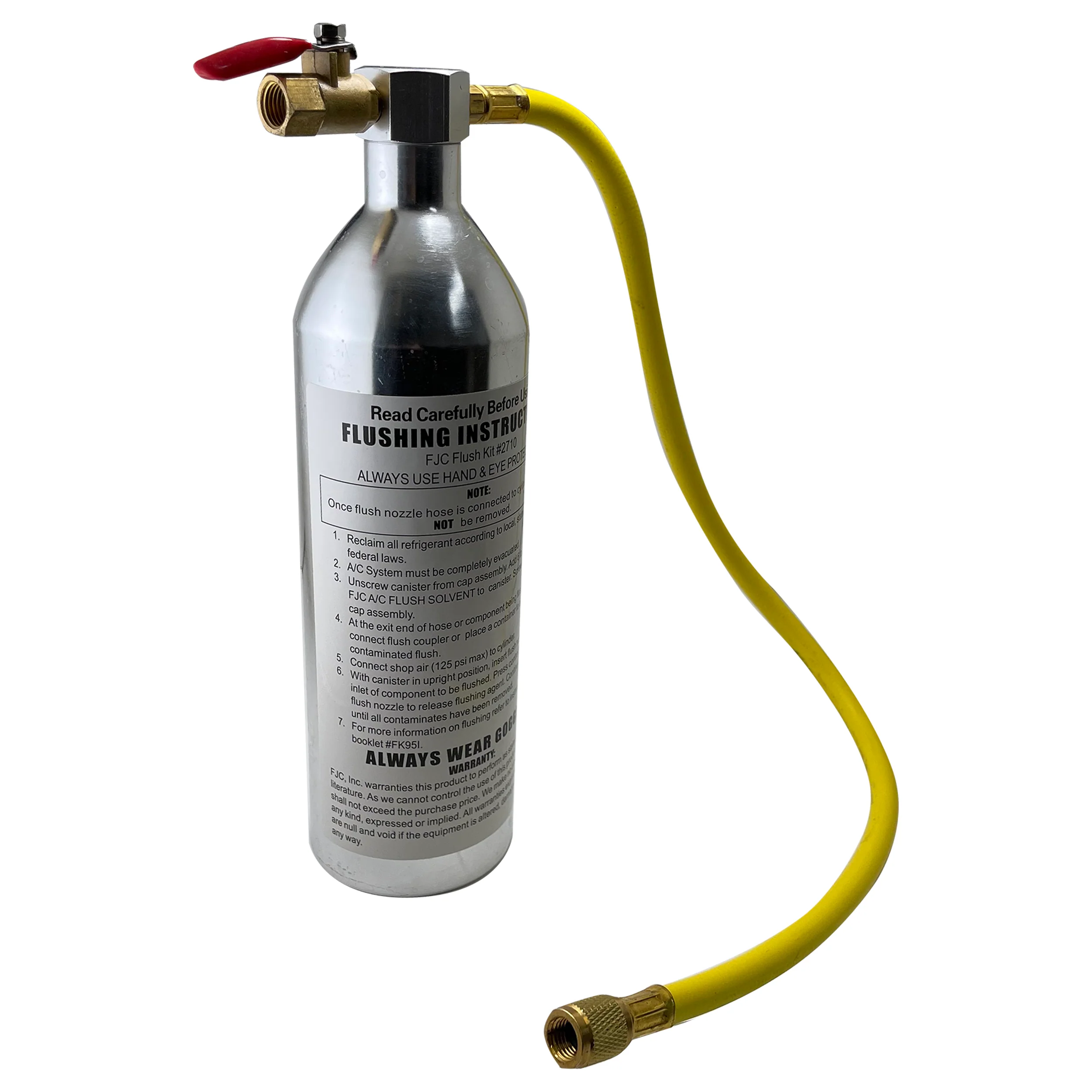 FJC Flush Gun with Flow Control Valve & Turbulent Flow Spray Head Air Compressor Adapter Kit - Image 5