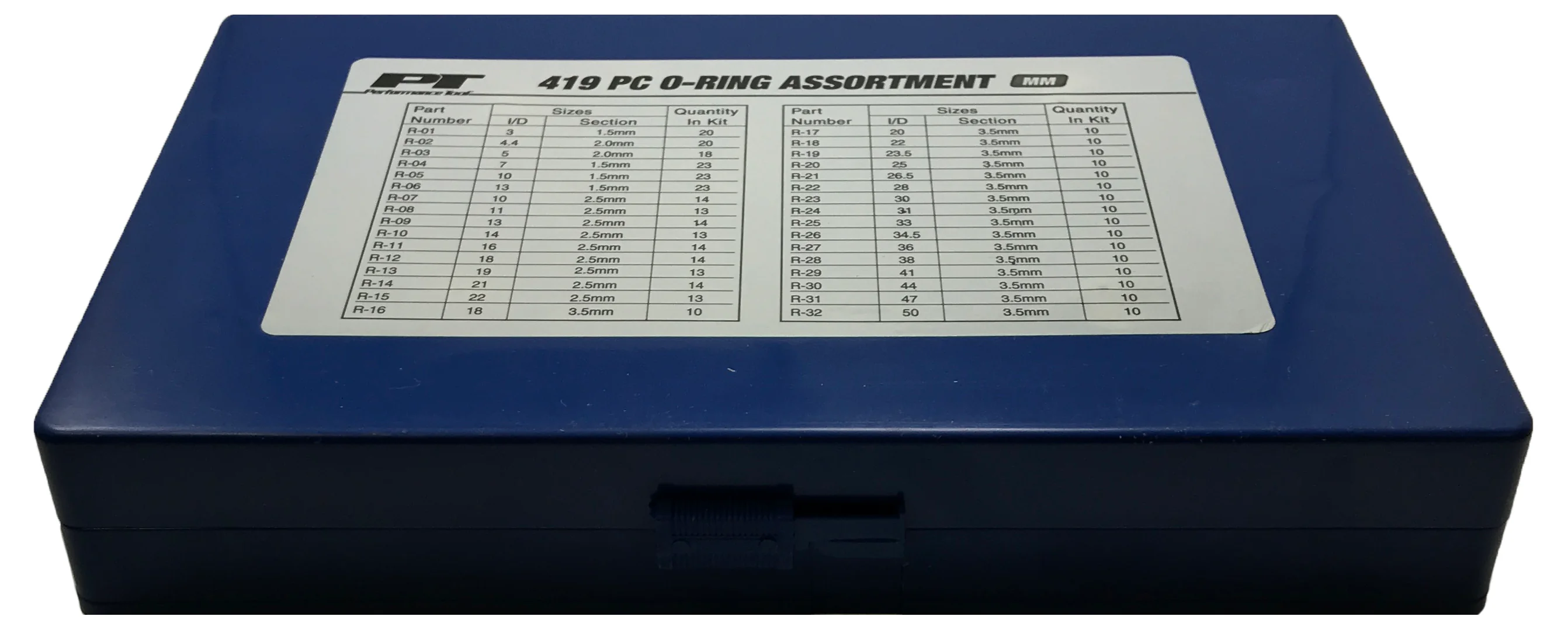 419-Piece Metric Black Nitrile O-Ring Assortment Kit - NBR Rubber - Chemical-Resistant - Image 3
