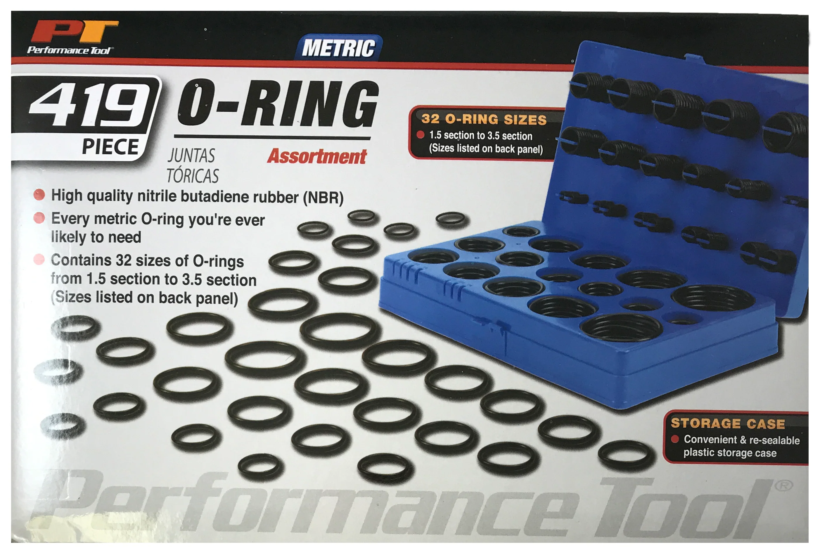 419-Piece Metric Black Nitrile O-Ring Assortment Kit - NBR Rubber - Chemical-Resistant - Image 4