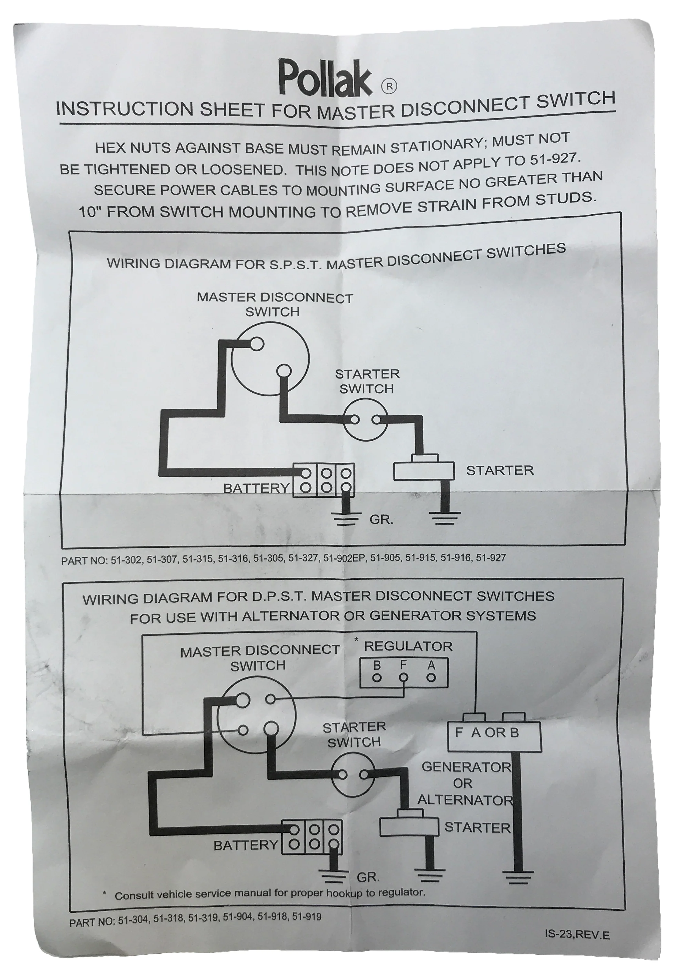 Grote Levered 180 AMP Battery Master Disconnect Switch for Battery Circuit 3/8" Stud - Image 7