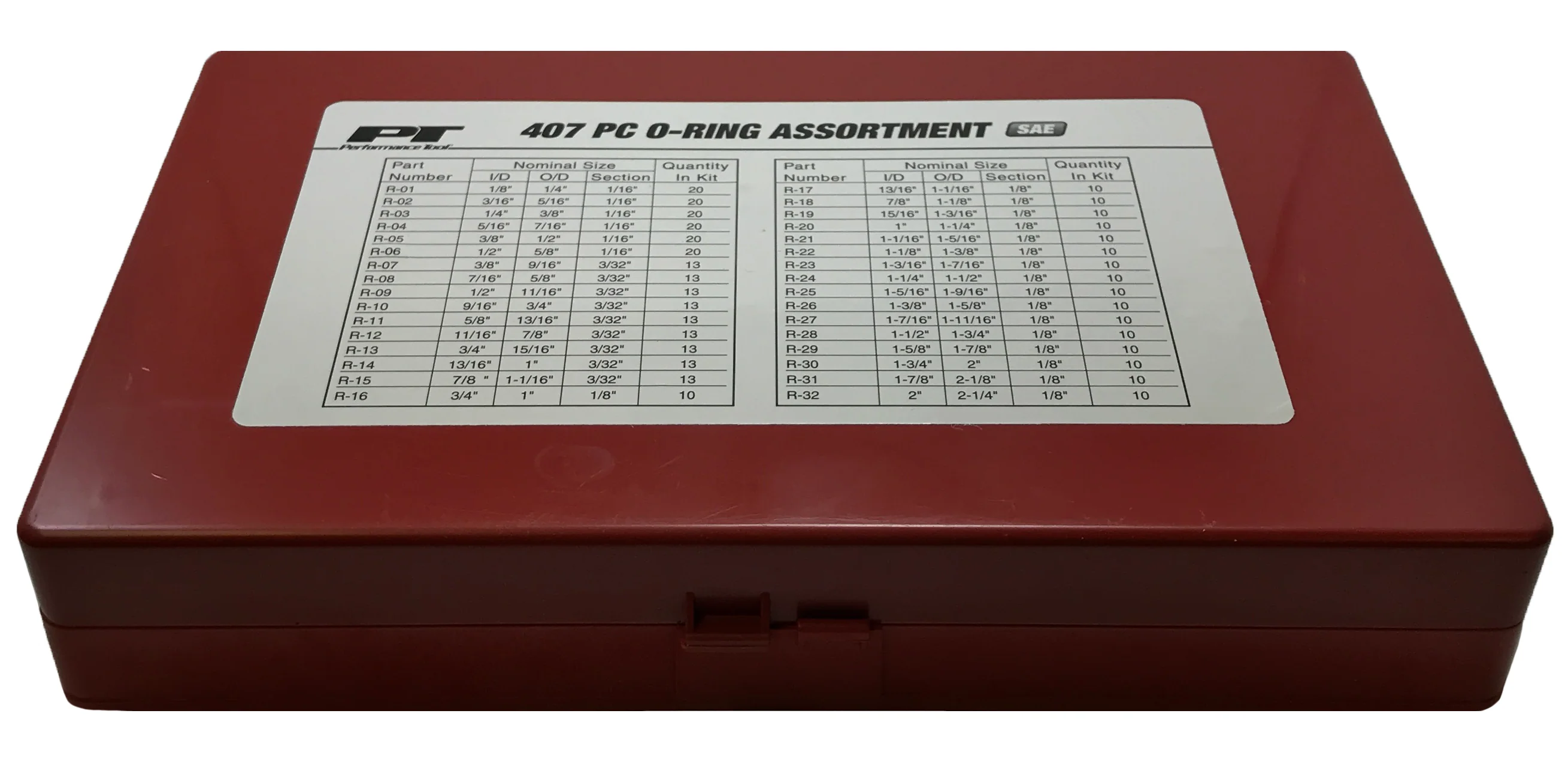 SAE O-Ring Seal Assortment Kit - 382 Piece - Black Nitrile Rubber - Automotive Grade - Image 3