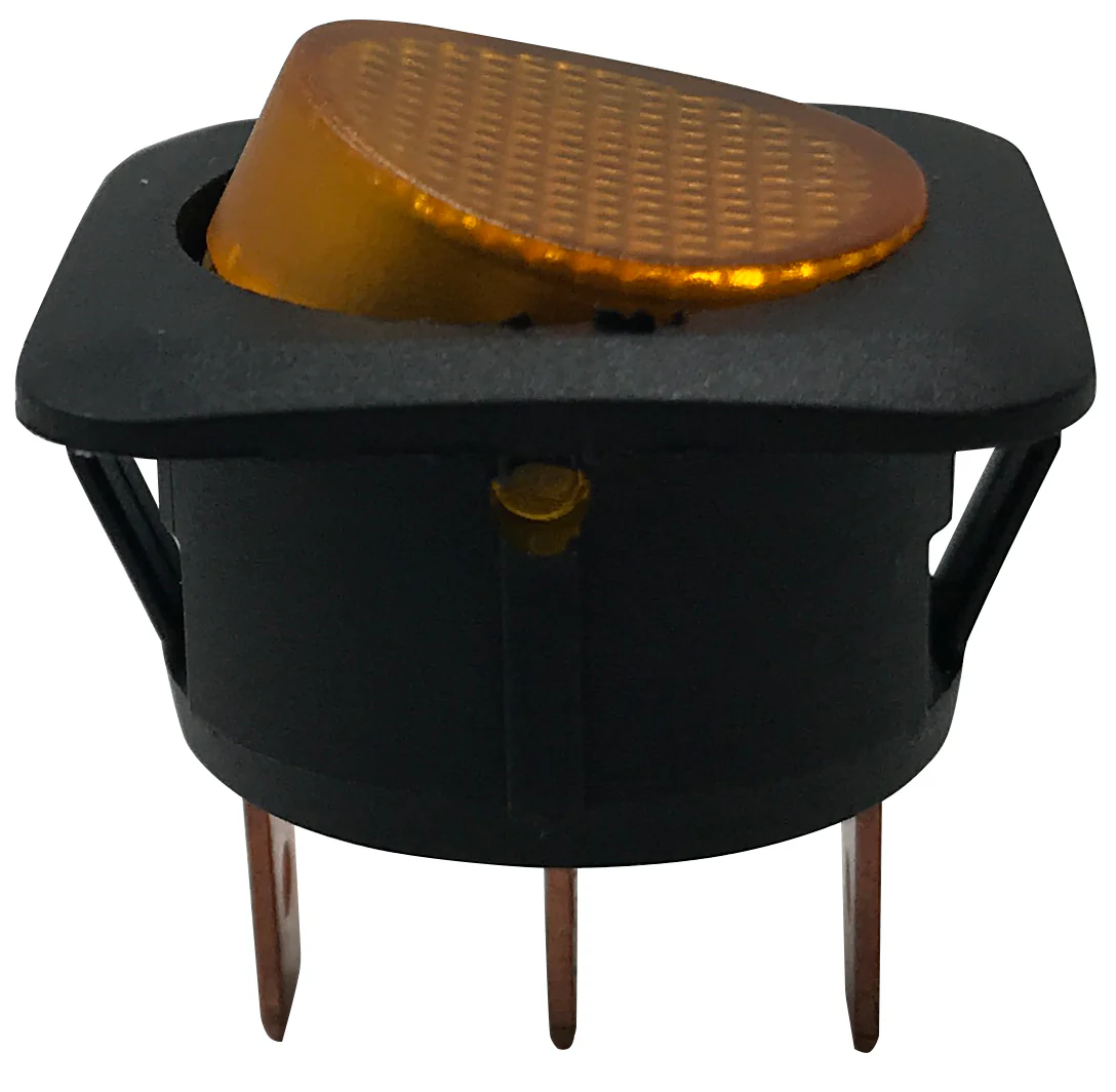 Illuminating Rocker Switch ON / OFF SPST 20A @12V W/ Replaceable Lens - Green Amber Blue Red - 1 or 5 Pack - Image 15