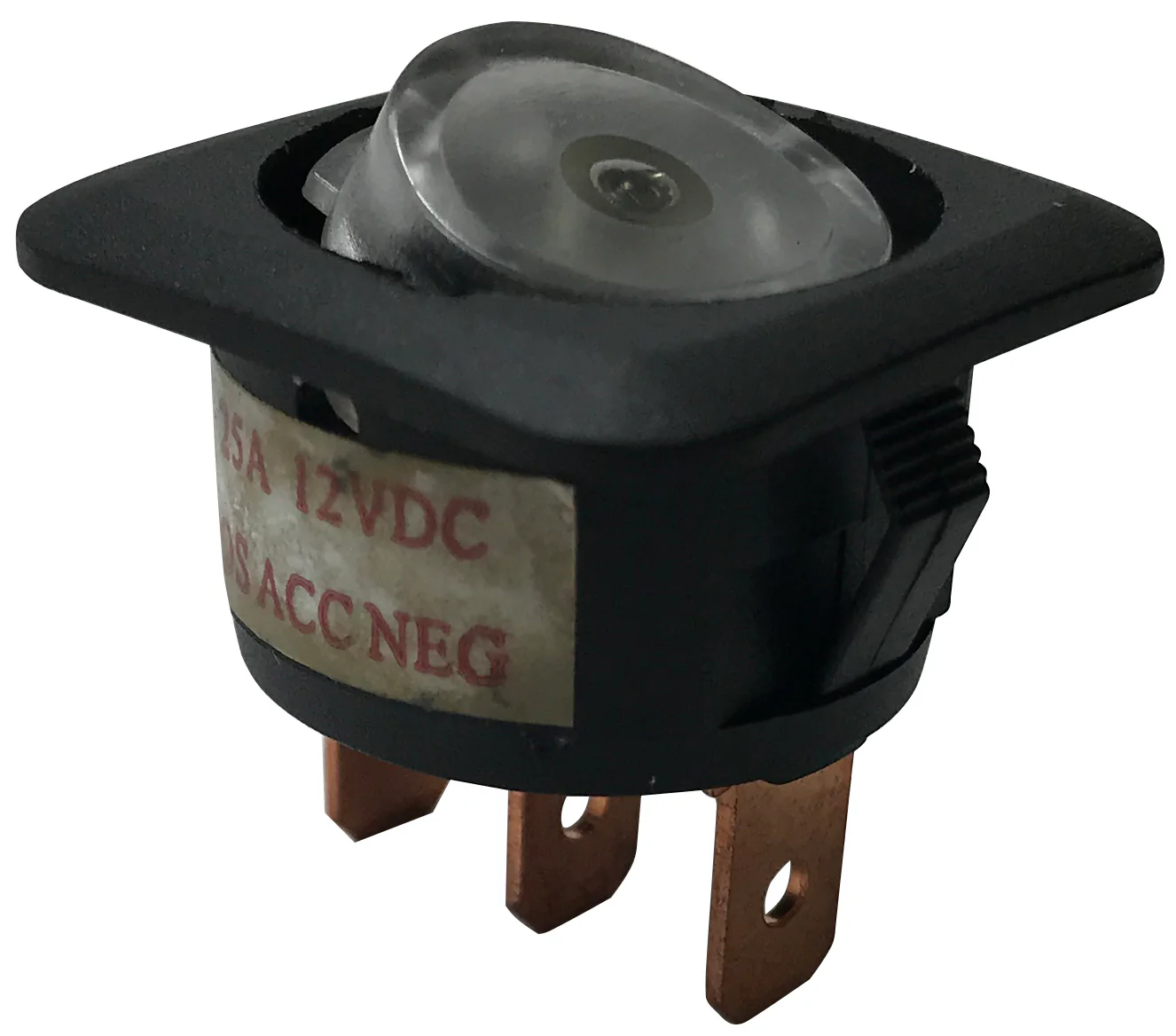 Illuminating Rocker Switch ON / OFF SPST 20A @12V W/ Replaceable Lens - Green Amber Blue Red - 1 or 5 Pack - Image 9