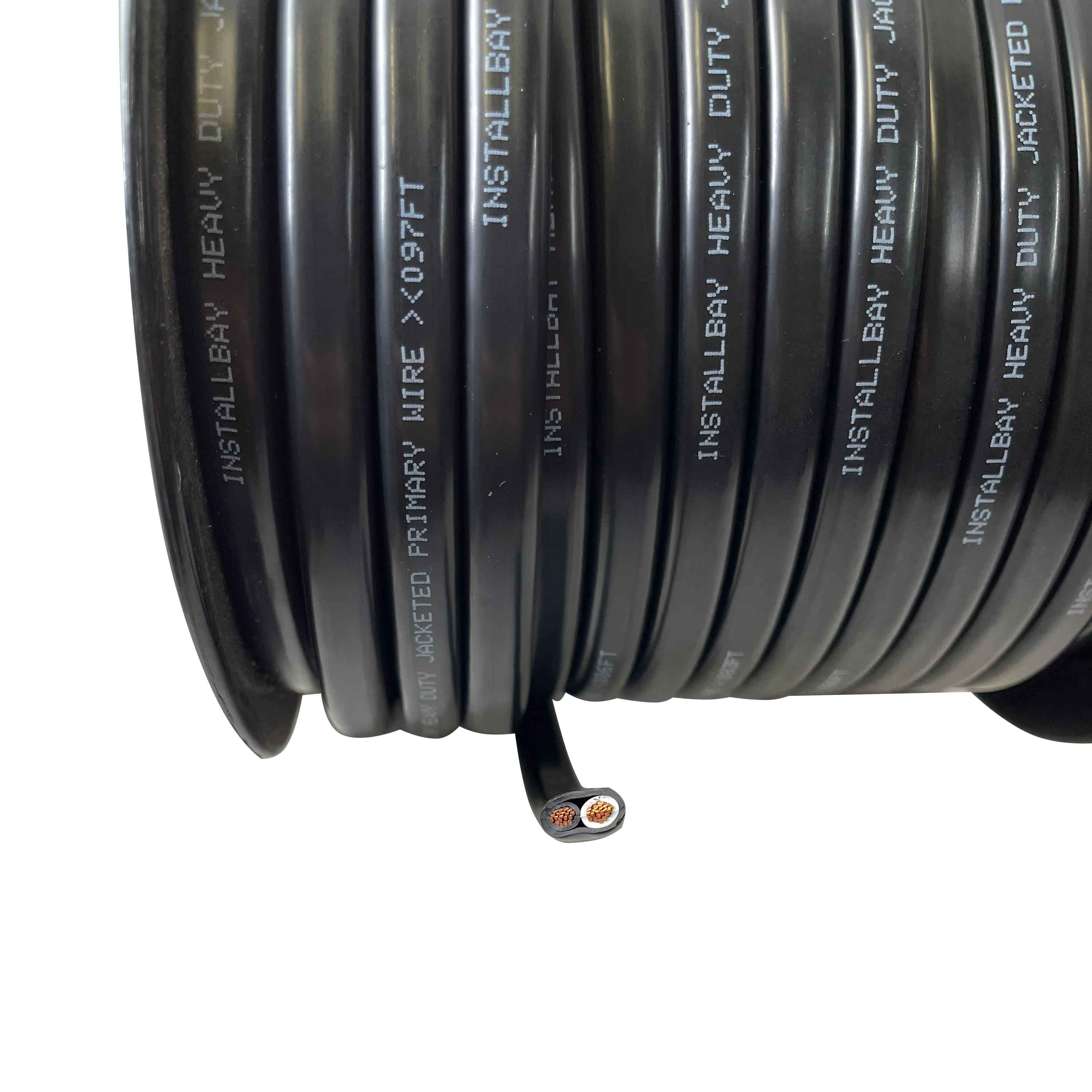 Jacketed Duplex Primary Wire 2 Conductor 10 AWG All Copper Black White - 100 FT - Image 3