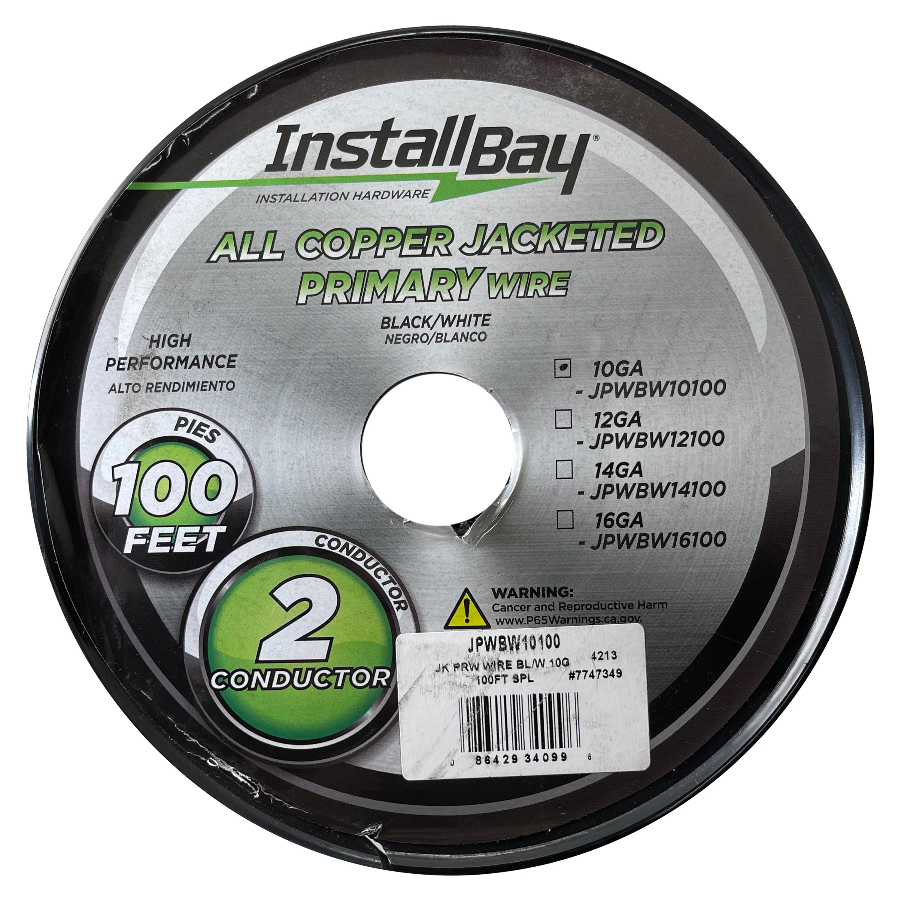 Jacketed Duplex Primary Wire 2 Conductor 10 AWG All Copper Black White - 100 FT - Image 4