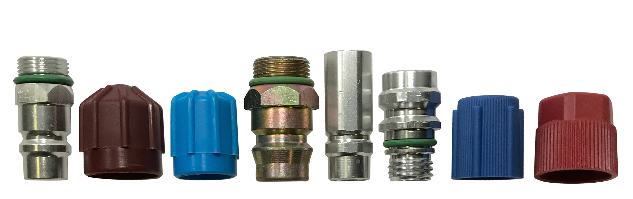 16 Piece A/C Service High & Low Side R-134a Port Adapter & Cap Assortment Kit - Image 4