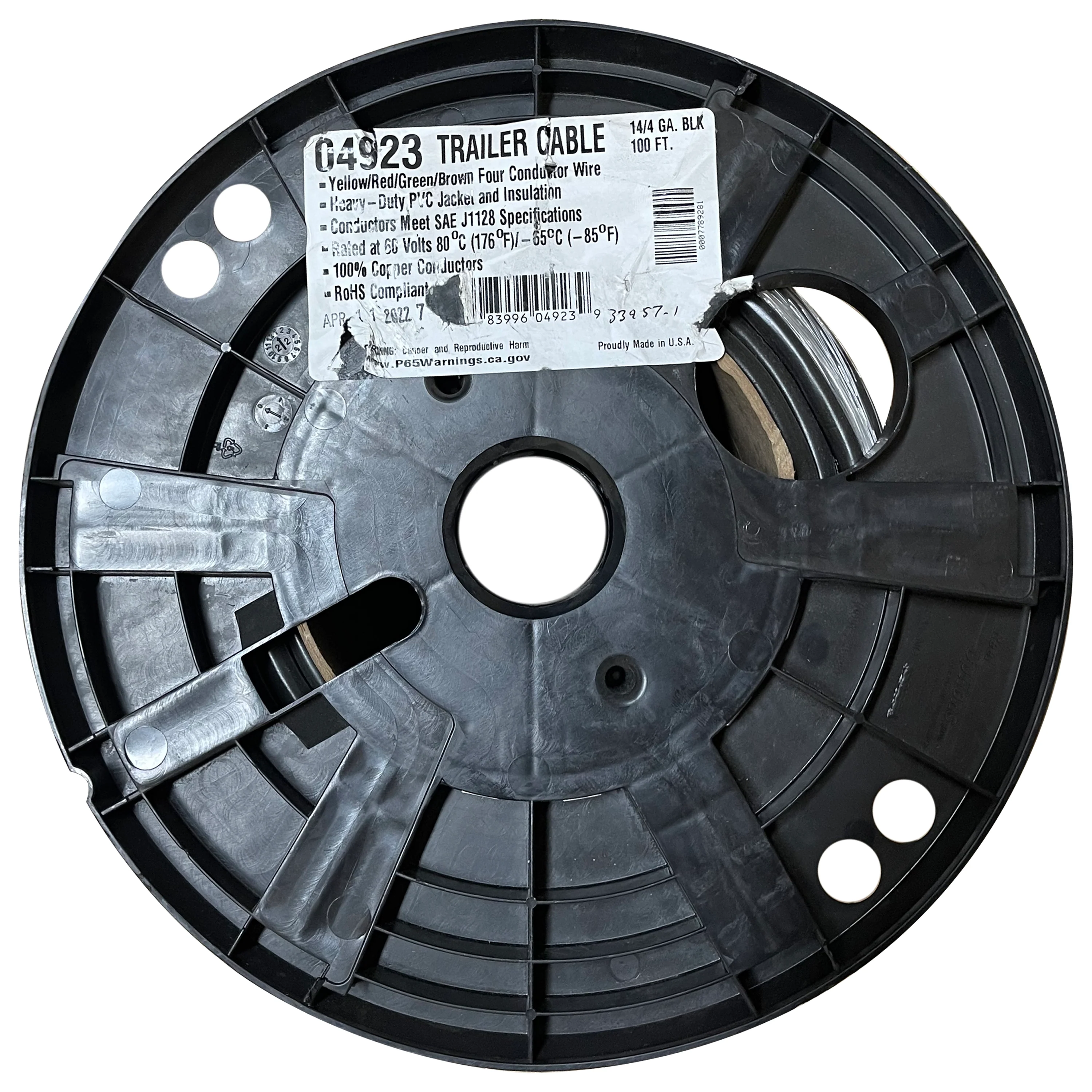 14/4 Trailer Light Wire - Color-Coded Cable - 100 ft - Image 3